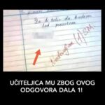 NA PITANJE “ŠTA BI ŽELIO DA BUDEM KAD PORASTEM”, DJEČAK JE NAPISAO SAMO OVU RIJEČ: Učiteljica mu odmah dala 1